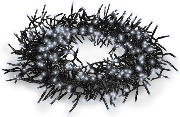 Solight LED Outdoor Christmas Cluster String Lights with Remote Control, 576 LEDs, Cool White
