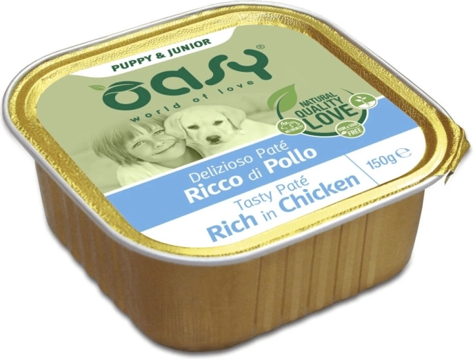 Oasy Tasty Paté Puppy & Junior piščančja pašteta za mladiče 150 g