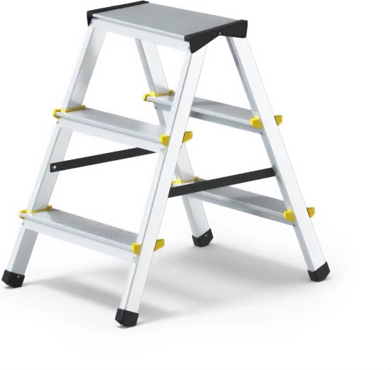Aluminijaste dvostranske stopnice 2x3 PROFI
