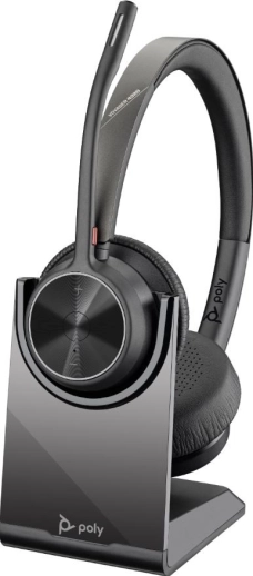 brezžične naglavne slušalke Poly Voyager 4320 MS z polnilnim stojalom (USB‑C, BT700)