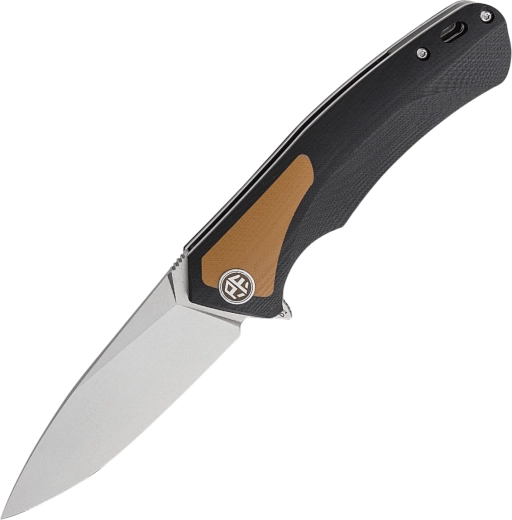 Petrified Fish PUB PF838 folding knife, D2, stonewash, G10 black/brown