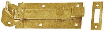 Zasun z možnostjo zaklepanja, tip Z, 120 × 45 × 5 mm, galvaniziran rumeni cink