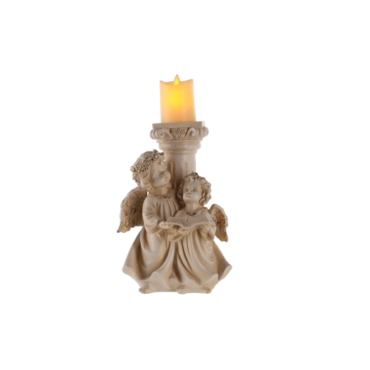 Dekorativna figurica angelov z LED svečko