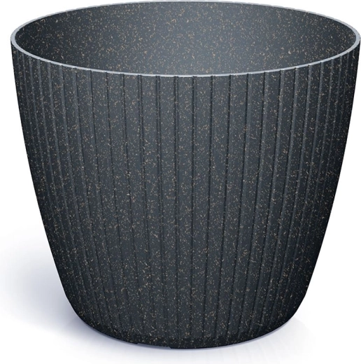 Cvetlični lonec Lamia Eco Wood antracitni 23,8 cm