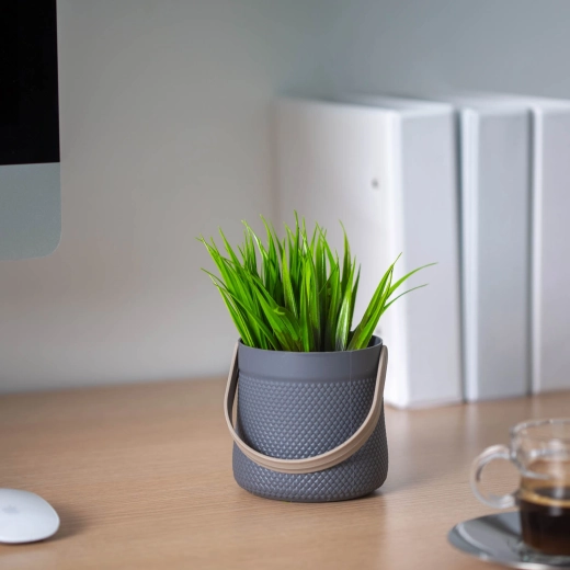 Artificial Plant in a Decorative Basket 11 × 18 cm - 1 piece