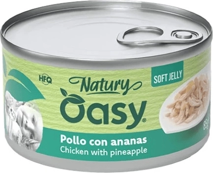 Oasy Natury Soft Jelly piščanec z ananasom 85 g