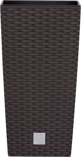 Cvetlični lonec Rato Square z vložkom 20 × 20 × 37,6 cm – umbra