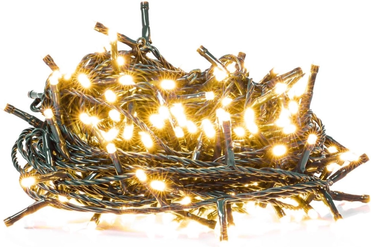 Retlux connectable Christmas LED string lights, 150 warm white LEDs, 20 m