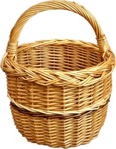 Lakiran pleten koš za gobe 20 × 28 cm