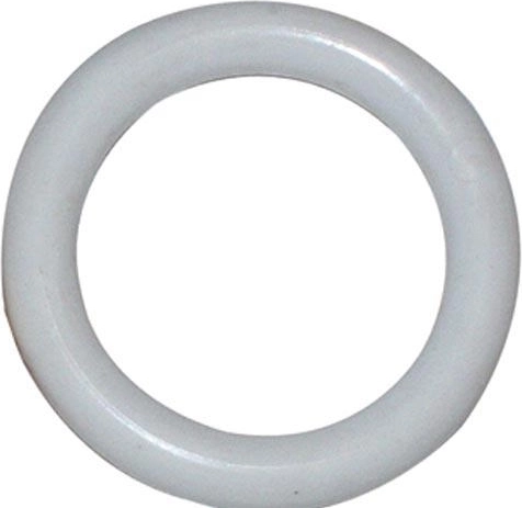 Plastični obroček za zavese, bel, pakiranje 10 kos