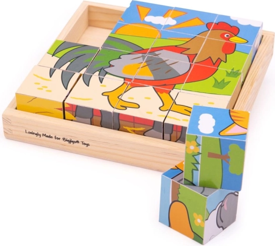 BIGJIGS TOYS slikovne kocke – kmetija