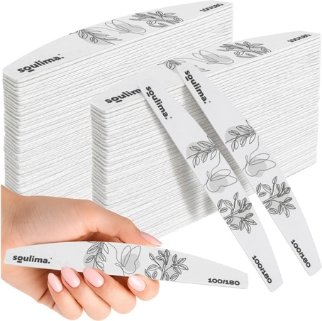 Pilice za nohte slim loč (polmesec) 100/180 – 100 kosov SOULIMA