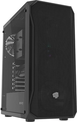 ohišje za pc fury shobo sh4f midi tower s kaljenim steklom črno