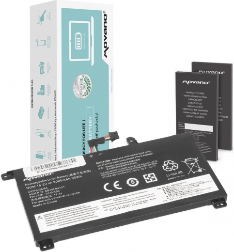 Baterija Movano za Lenovo ThinkPad T570/T580/P51s 2000 mAh 30 Wh