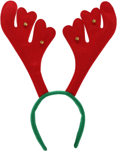 Naglavni trak z jelenovimi rogovi rdeč 31 × 35 cm