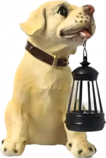 Realistična figurica kužka kot oblikovni poudarek