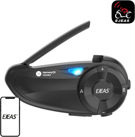 motoristični interkom EJEAS Q7 z Bluetooth 5.1 in dosegom 800 m