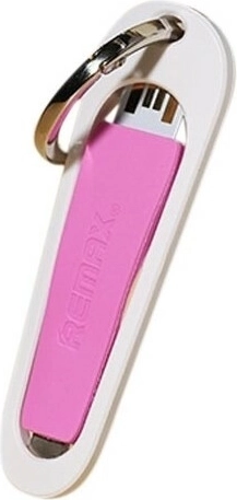 Remax RC-024i obesek Lightning kabel 8 cm rožnat