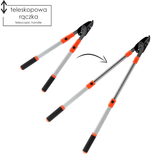 Teleskopske vrtne škarje 64–98 cm
