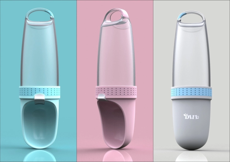 Prenosna steklenička za vodo za pse 350 ml