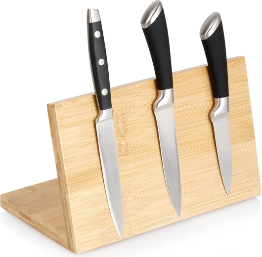 Bambusovo magnetno stojalo za nože 25 × 14 × 15 cm