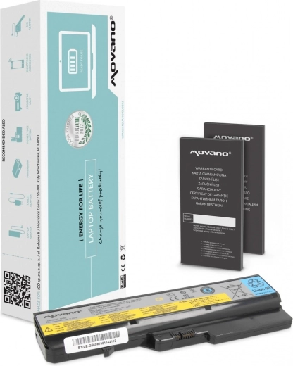 Baterija Movano L09L6Y02 za prenosnike Lenovo B570/G560/G570/G770 (Li-ion, 4400 mAh, 48 Wh)