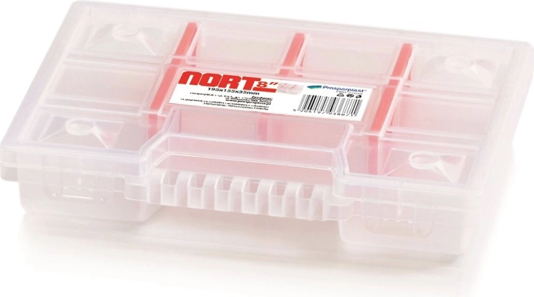 Plastični organizator s 10 predelki NORT