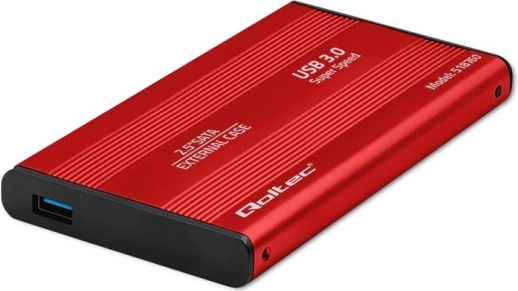 Zunanji etui za 2.5" diske HDD/SSD SATA3, USB 3.0, rdeč