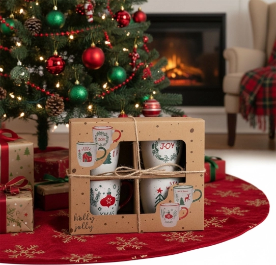 Darilna embalaža pripravljena za podarjanje