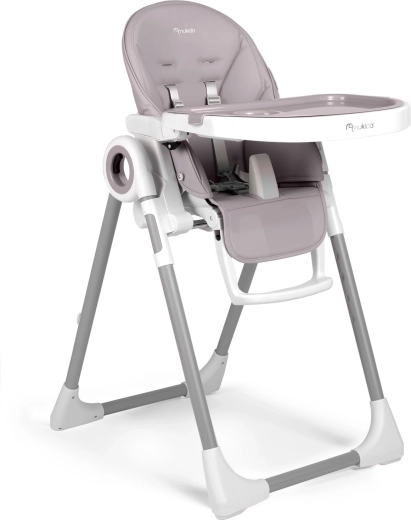 Otroški stolček za hranjenje s pladnjem NUKIDO Belo vresov