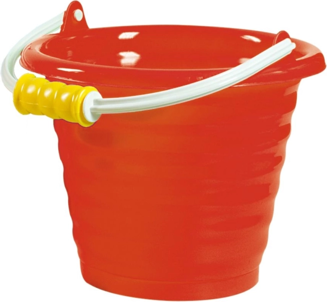 Androni vedro z valovitim vzorcem – premer 20 cm – Rdeča