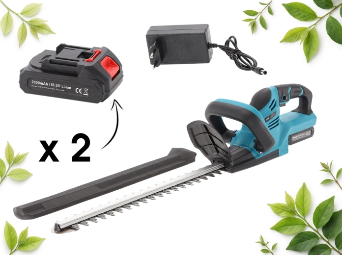 Akumulatorske škarje za živo mejo 48 cm, 21 V