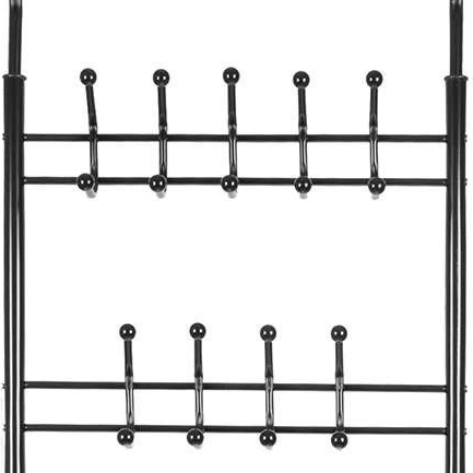 18 hooks for neat hanging