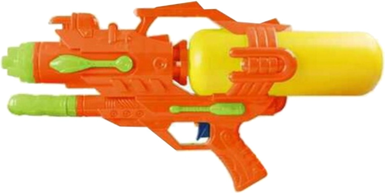 Large water gun 45 cm with pump, orange - 1 piece