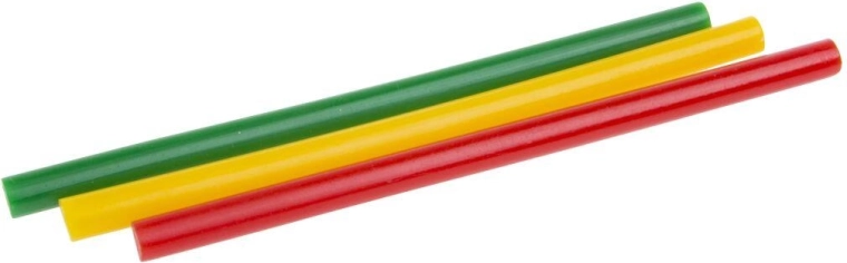 Barvne talilne palčke za lepilno pištolo 11,2 × 200 mm (10 kosov)