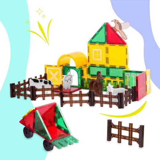 76 pieces for colorful building