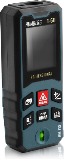 Natančno merjenje do 65 m z velikim zaslonom