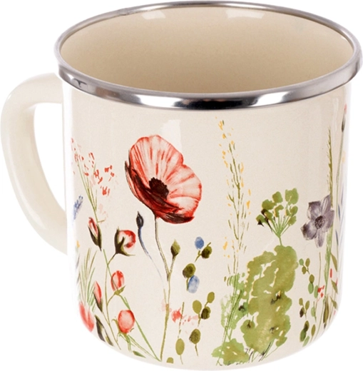 Odporen emajl z nerjavnim robom