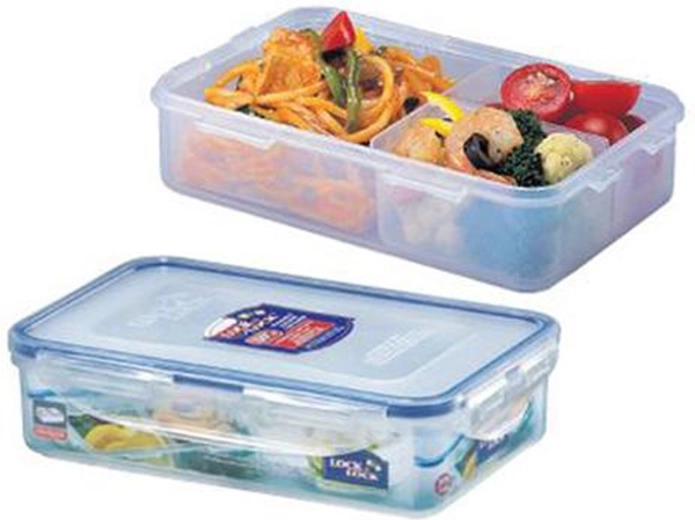 Posoda za živila LOCKnLOCK s 3 predelki 800 ml