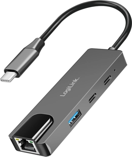 USB-C hub 3.2 Gen 1 s 3 vrati in 2,5G Gigabit Ethernetom