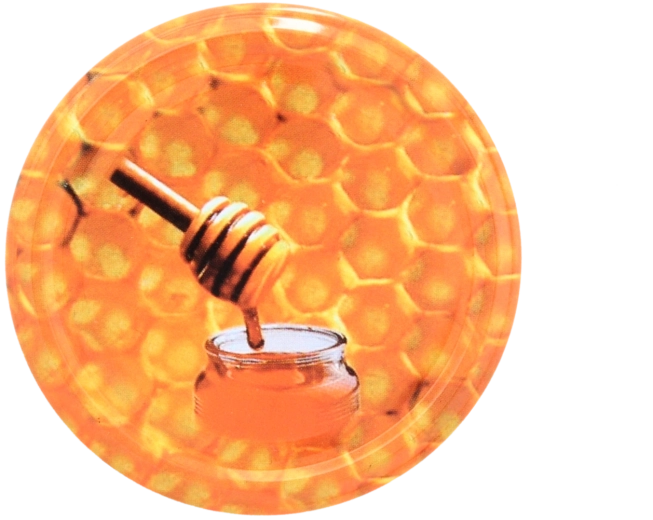 POKROV za kozarec z medenim motivom fi82