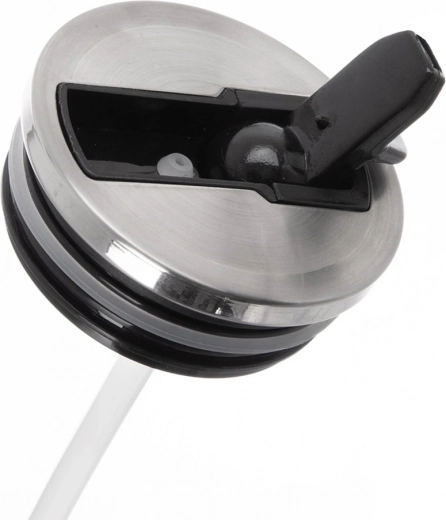 Pokrov z zložljivim ustnikom in slamico