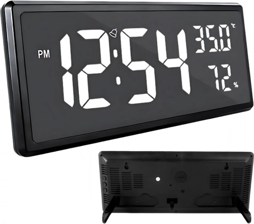 Digitalna ura z LED zaslonom in funkcijo merjenja temperature in vlažnosti