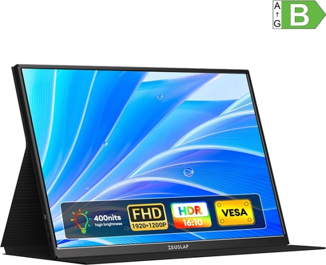 Prenosni igralni monitor ZEUSLAP P16 16" WUXGA 120 Hz