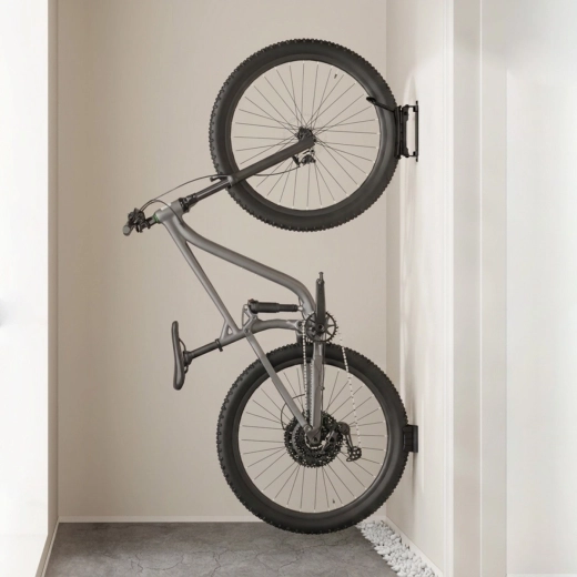 Vertical bike storage saves space