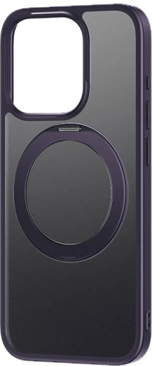 Zaščitni ovitek s stojalom Baseus SkyRing 360° za iPhone 14 Pro s kaljenim steklom in čistilnim kompletom (vijolična)
