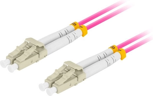 Dupleksni optični patchcord OM4 MM LC/UPC–LC/UPC 10 m vijoličen - 1 kos