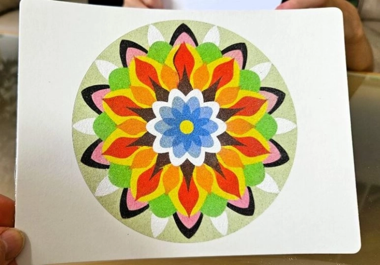 Končana mandala kot čudovita dekoracija