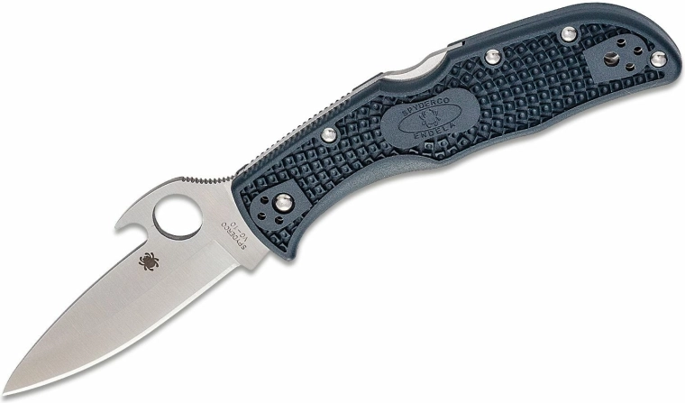 Spyderco Endela Lightweight Emerson folding pocket knife 8 cm, blue-gray, FRN