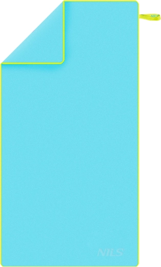 Mikrovlaknast hitro sušeč se brisača NILS Camp modro‑zelena